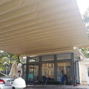 Mái xếp di động lượn sóng hàng chính hãng